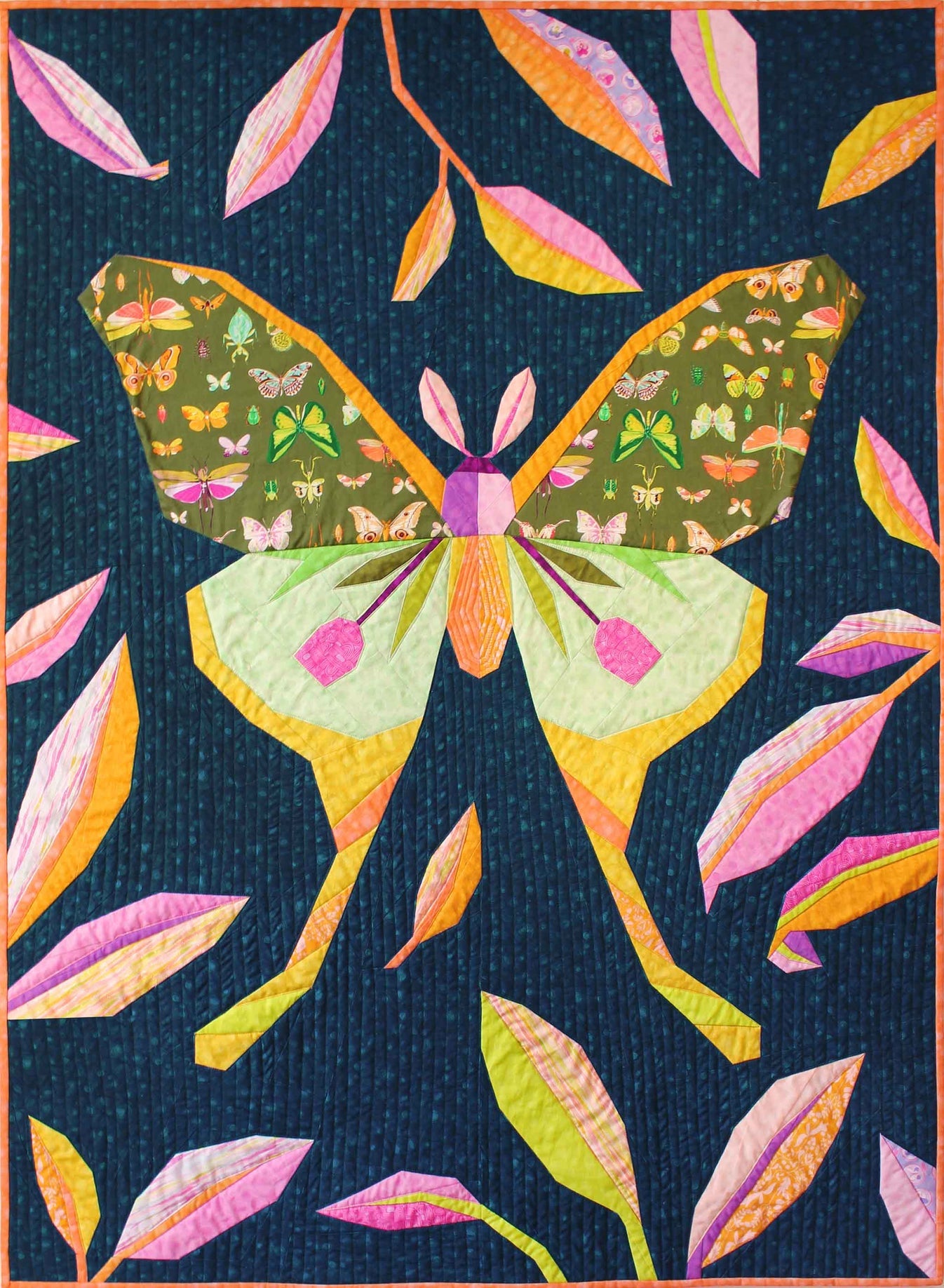 Insectarium - Luna Moth Paper Pieced Quilt Kit