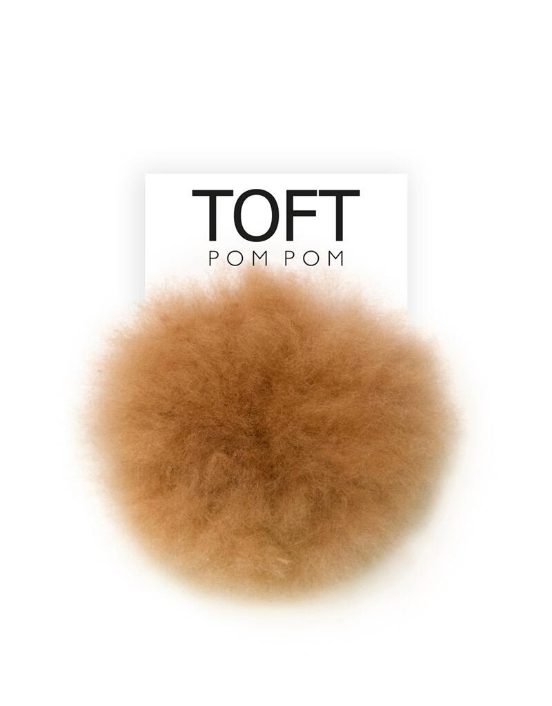 Alpaca Fur Natural Pom Pom Snap On