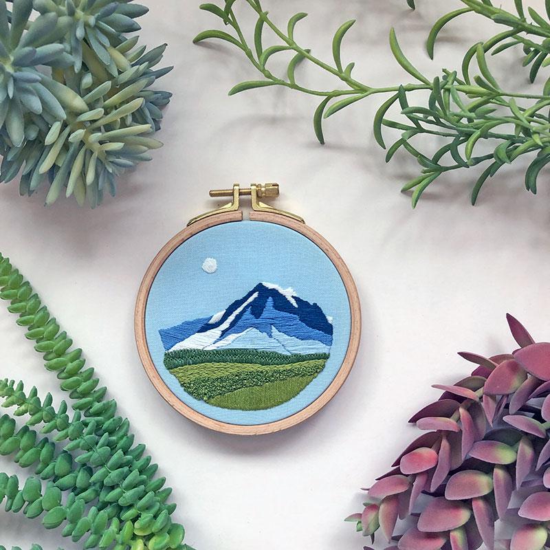 Mountain View Embroidery Kit