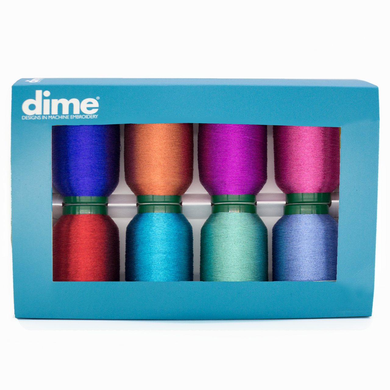 KingStar Metallic 8 Spool Thread Kit - Gemstones