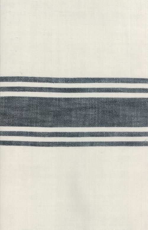 16" Urban Cottage Ivory Black Stripe Toweling