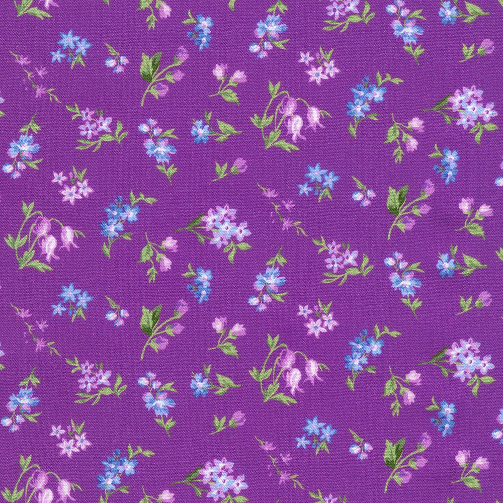 Fabric Market - Tossed Flowers - Petunia