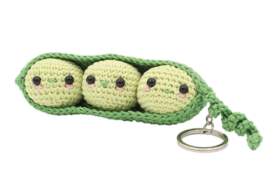 Peas in a Pod Keychain