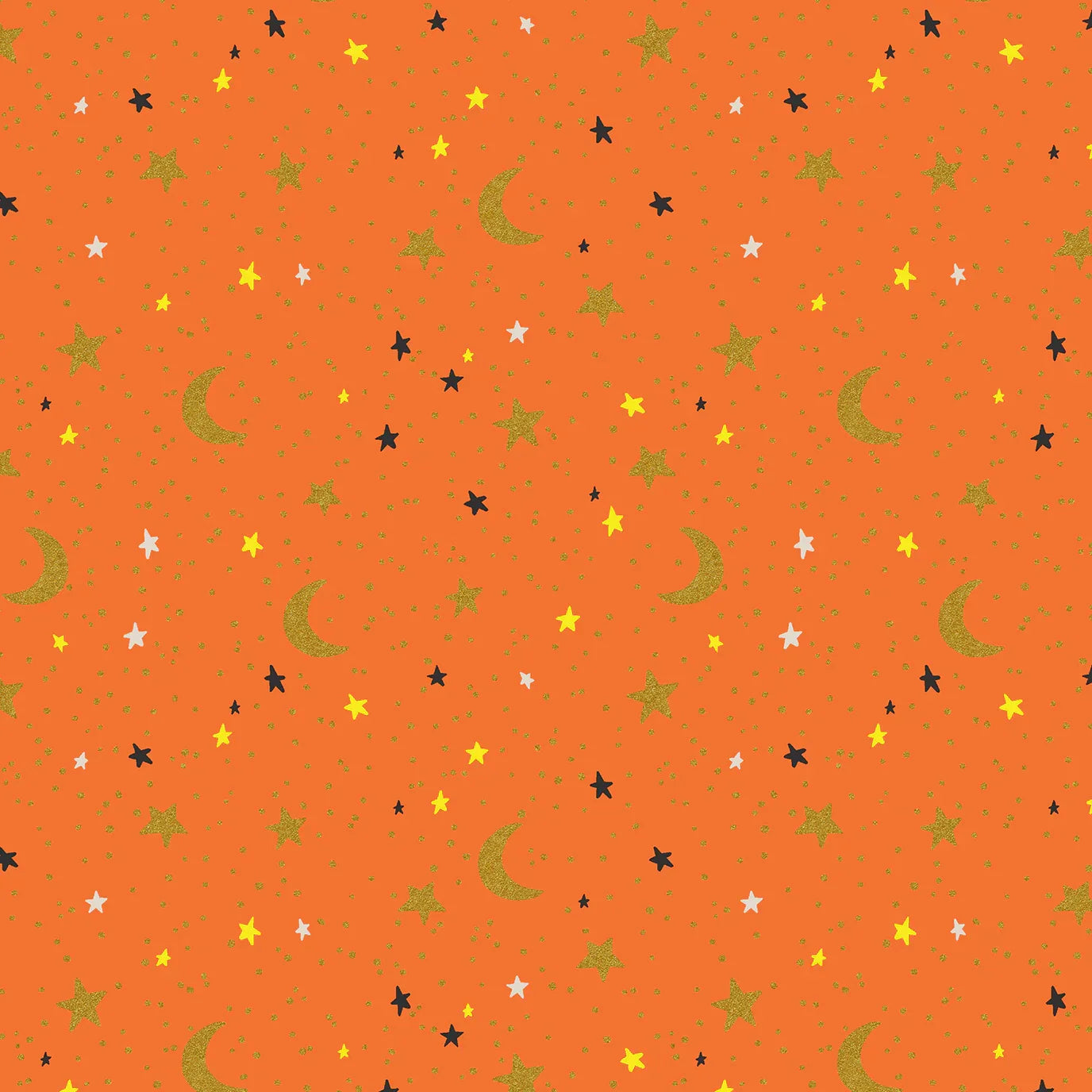 Halloween - October Night - Orange Metallic