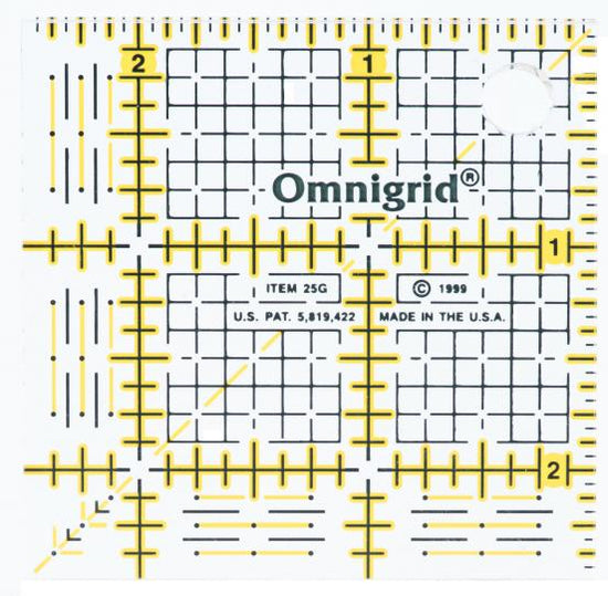 Load image into Gallery viewer, 2 1/2 Inch x 2 1/2 Inch Omnigrid Ruler
