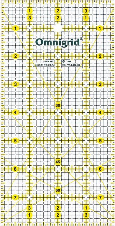 4 Inch Ruler Strip 4 Inch x 8 Inch Omnigrid Ruler – Pintuck & Purl