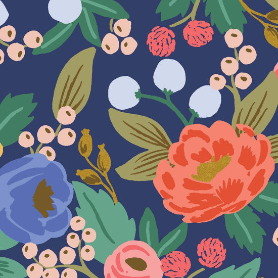 Vintage Garden - Vintage Blossom - Blue Canvas