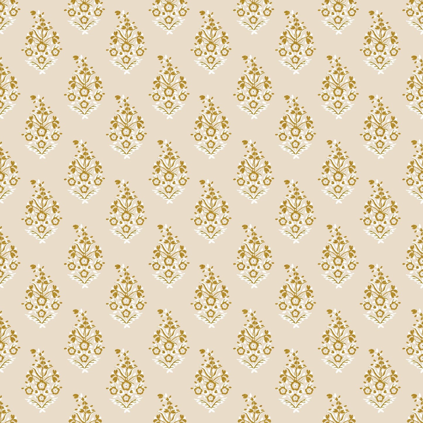 Load image into Gallery viewer, Paisley Gold Metallic
