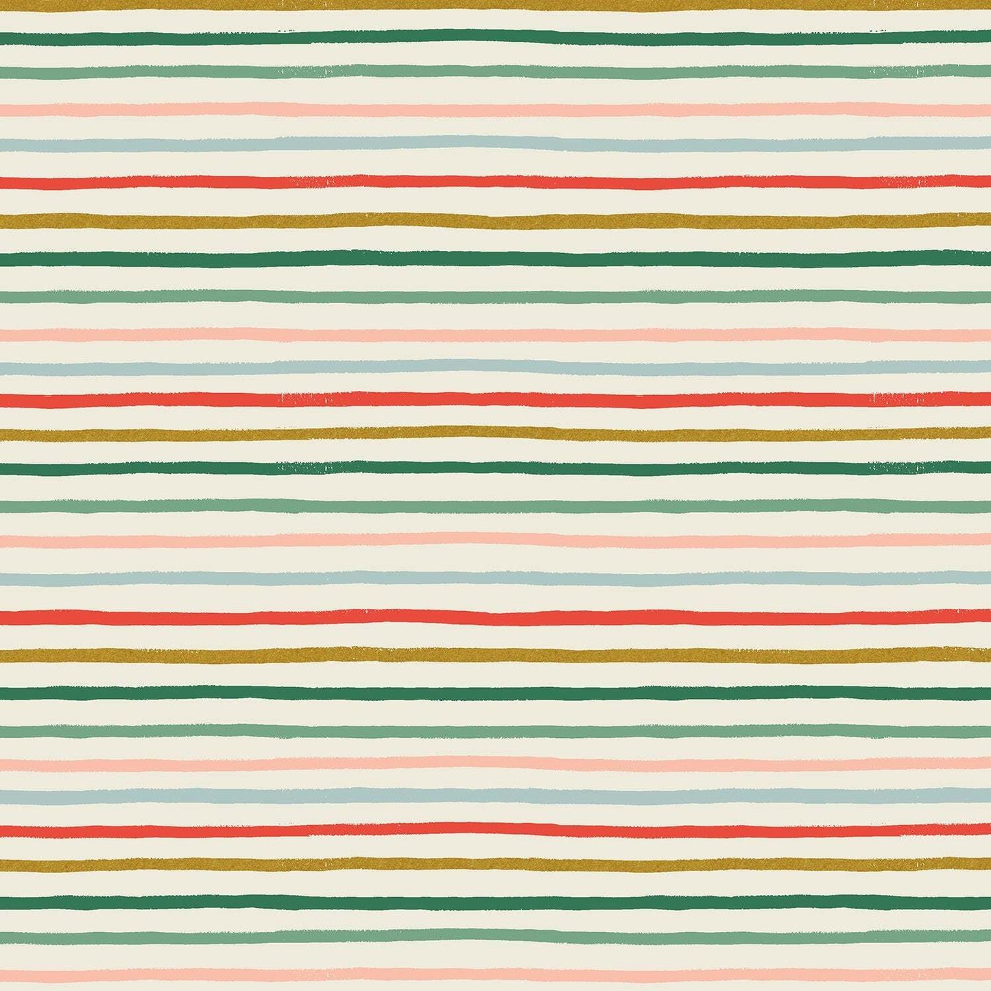 Festive Stripe Multi Metallic