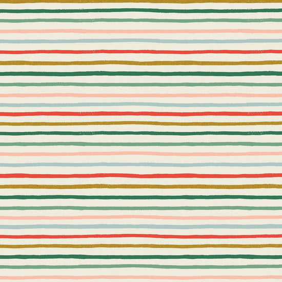 Festive Stripe Multi Metallic