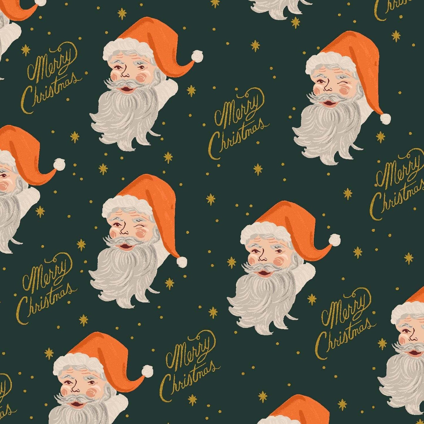 Santa Evergreen Metallic