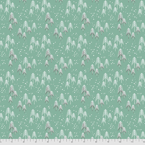 Load image into Gallery viewer, Trees Aqua Flannel
