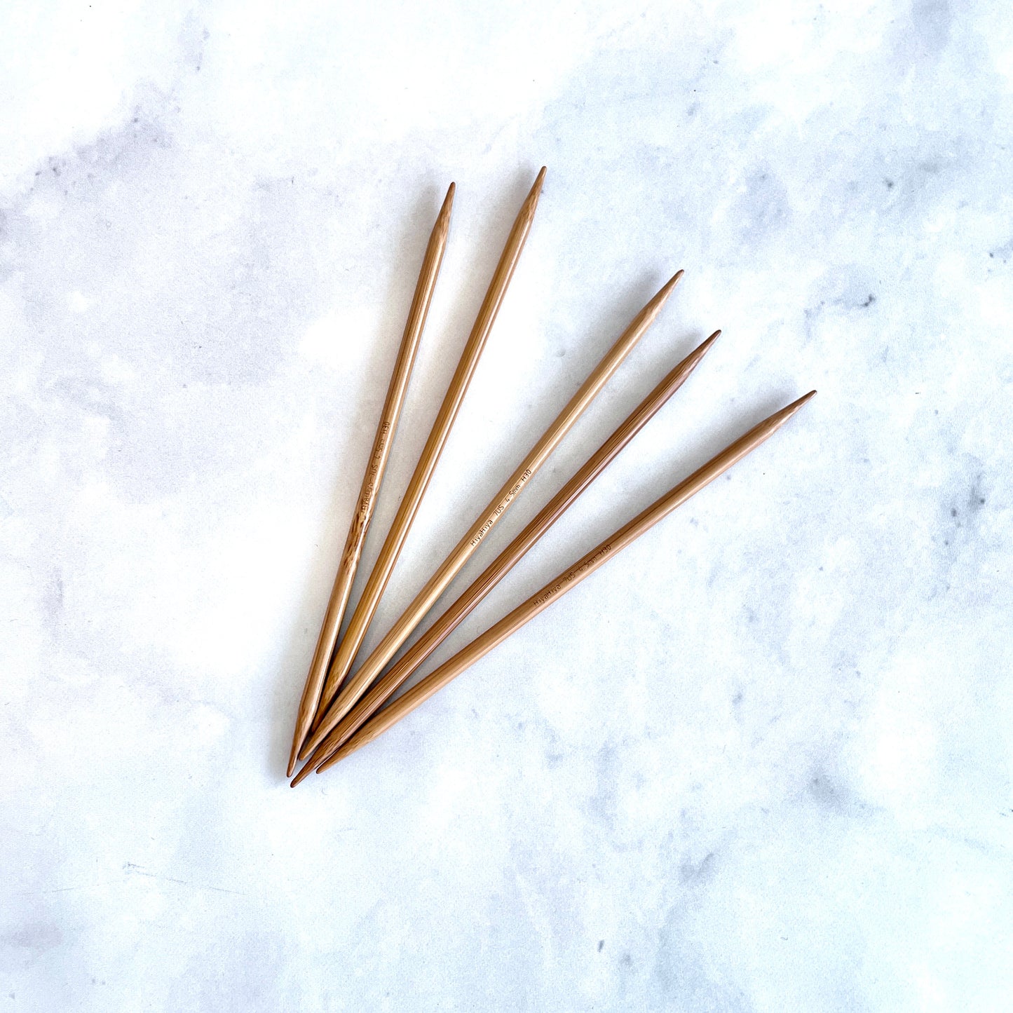 8" Bamboo Double Pointed Needles
